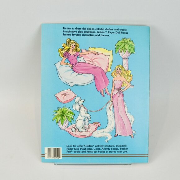 Golden Barbie Peaches 'n Cream Paper Doll UNCUT 1985 - Picture 2 of 3